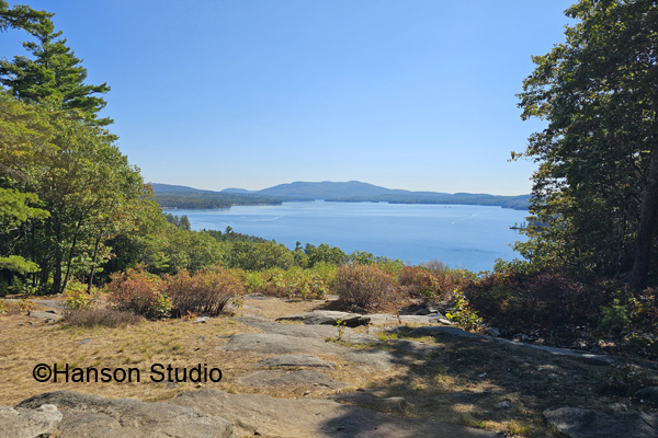 New London, NH - Mt. Sunapee and Lake Sunapee with Ledges from Clark's Lookout